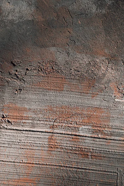 Old rough grey and brown cement wall texture — Stock Photo