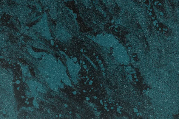 Close-up view of black and green marble textured background — Stock Photo