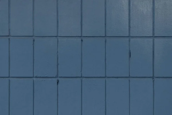 Parede velha azul escuro com tijolos pintados, fundo quadro completo — Fotografia de Stock
