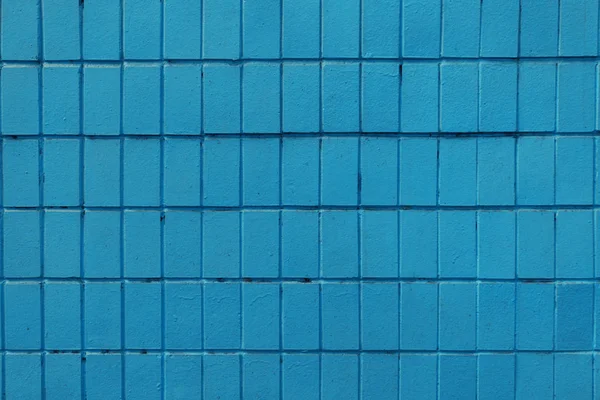Pared azul con ladrillos viejos, fondo de marco completo - foto de stock
