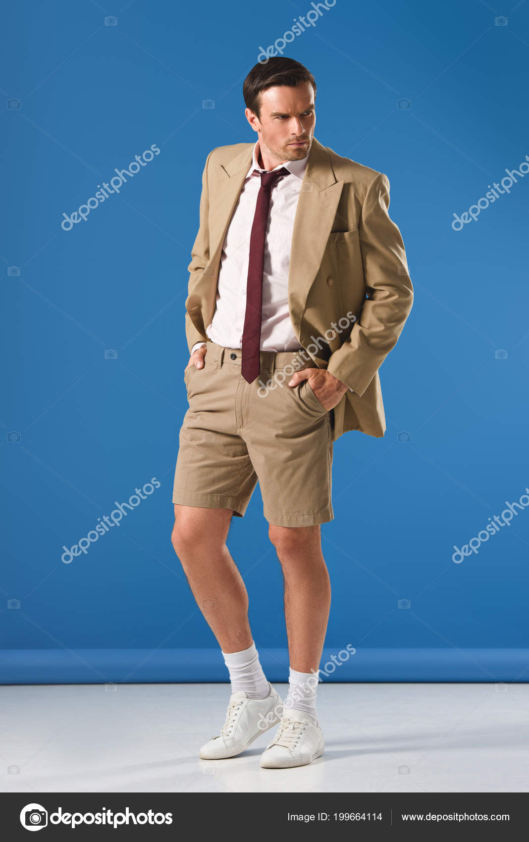 blazer jacket and shorts