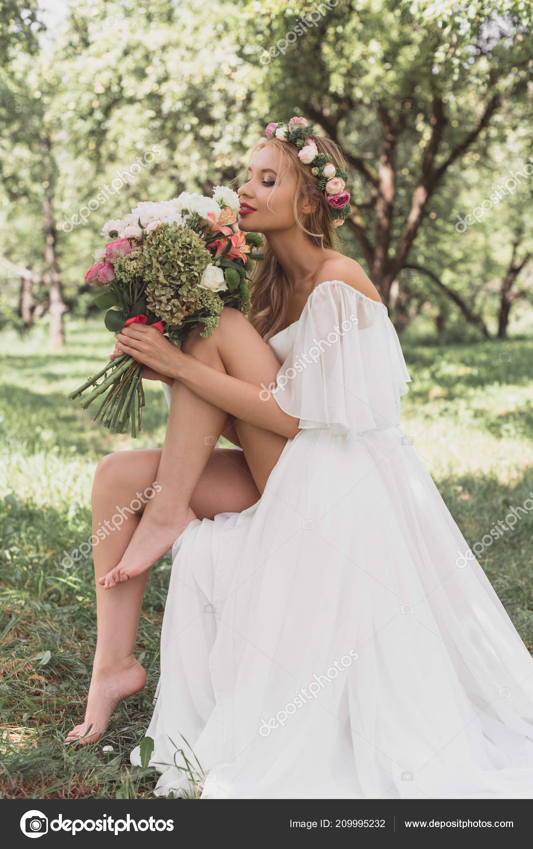 barefoot bride