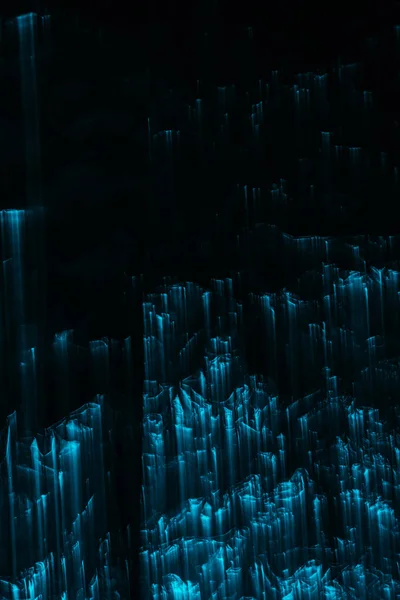 Abstrato Luzes Azuis Sobre Fundo Preto — Fotografia de Stock