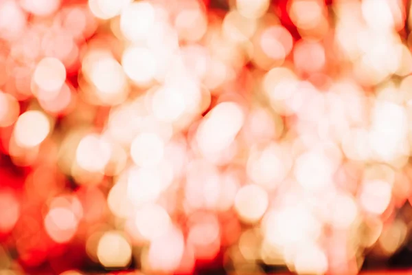 Beautiful Defocused Abstract Golden Red Bokeh Background — Free Stock Photo