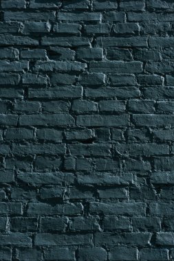 full frame view of black grunge brick wall background clipart