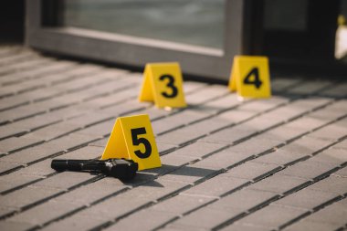 olay yerine silah ve numaraları ile görünümünü kapat