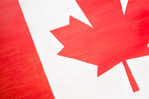 background of canadian flag with maple leaf 