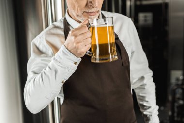üst düzey sahibi bira bira fabrikasında test görünümünü kırpılmış