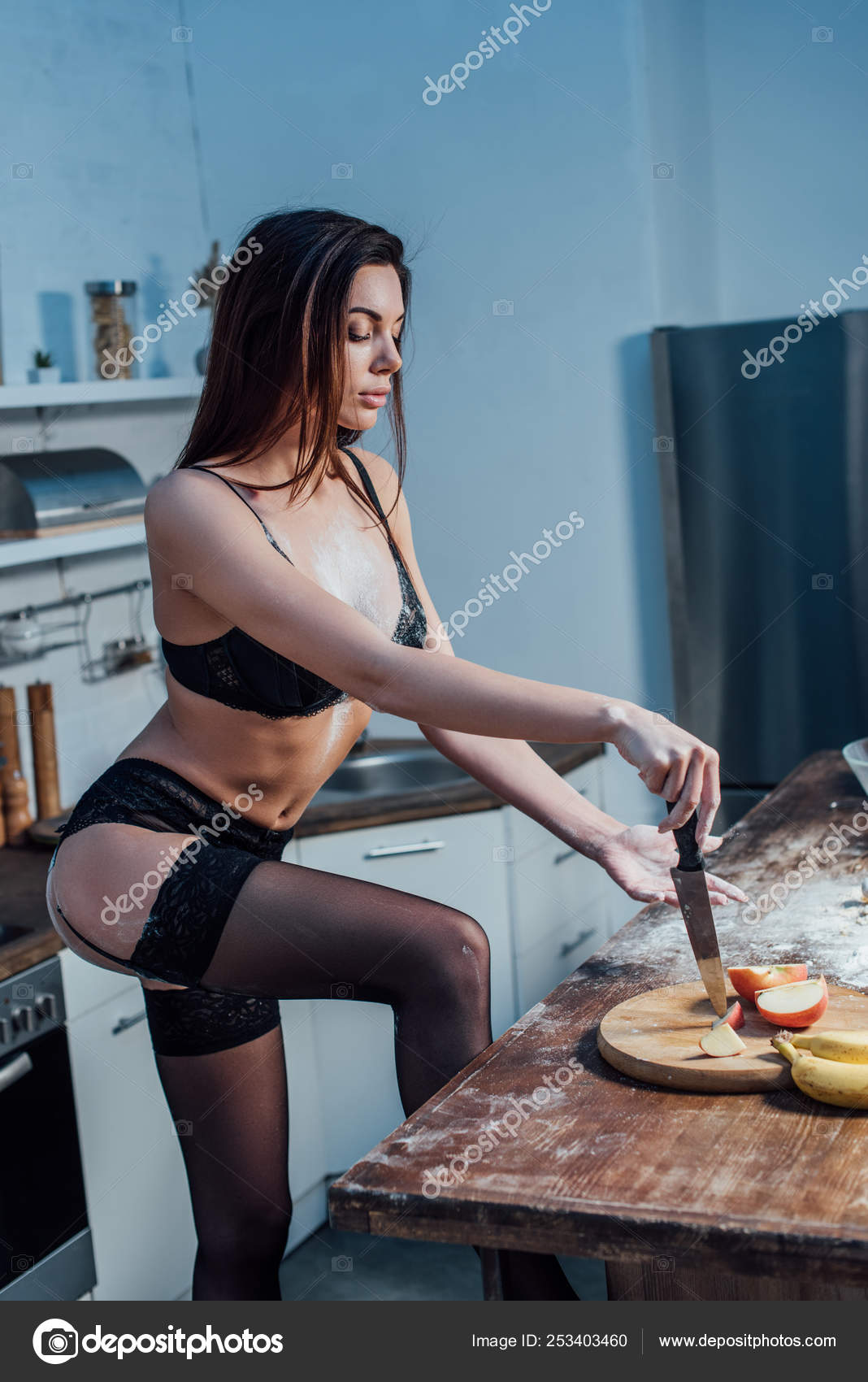 Sexy Black Women In The Kitchen