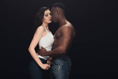 beyaz kadın siyah güzel adam