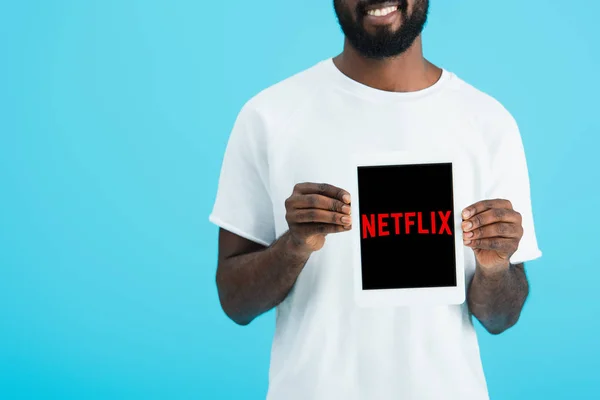 Kiev Ukrayna Mayıs 2019 Netflix Uygulaması Ile Dijital Tablet Gösteren — Stok fotoğraf