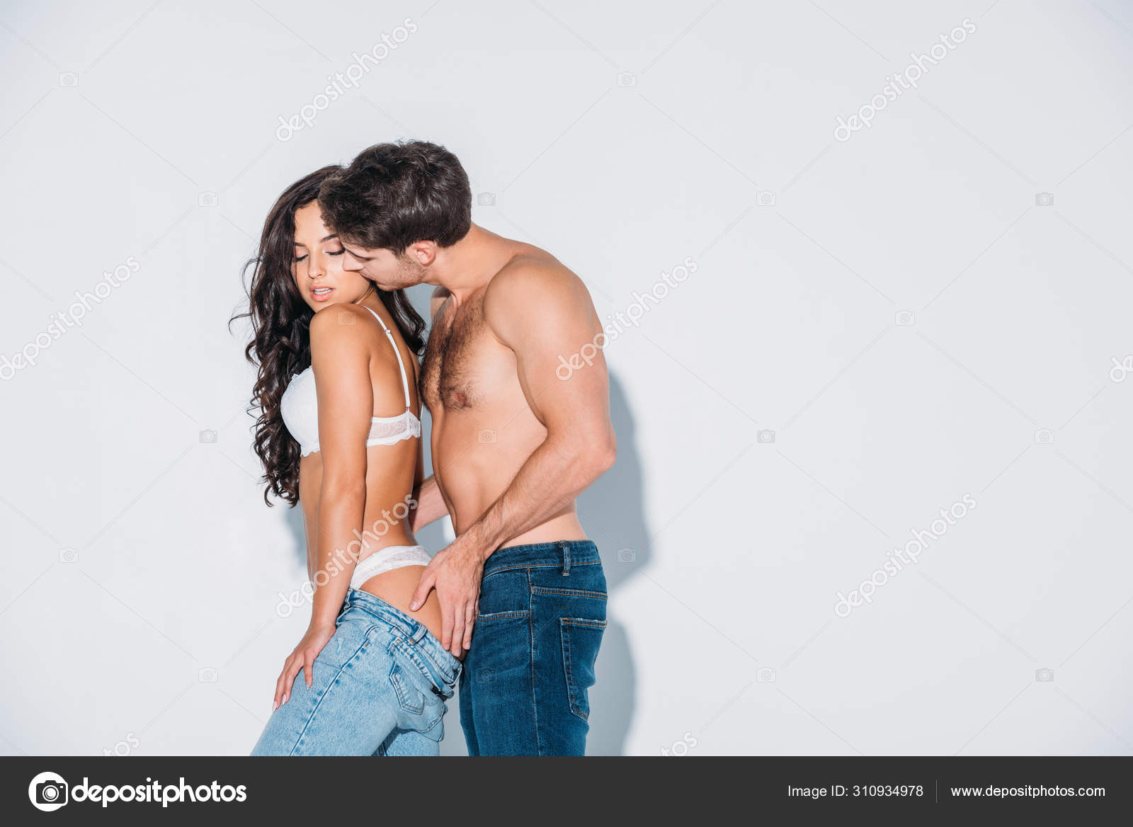 Man Kissing Womans Ass