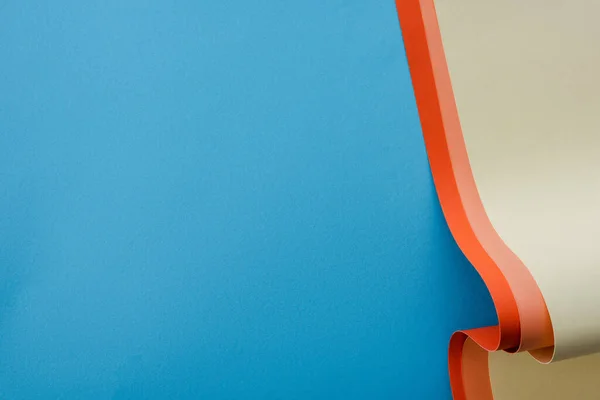 Carta Colorata Vortice Sfondo Blu — Foto Stock