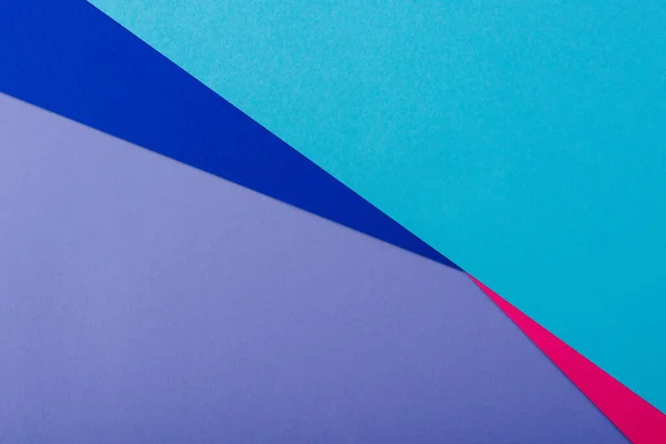 Abstrakter Geometrischer Hintergrund Mit Fliederfarbenem Rosa Blauem Papier — Stockfoto