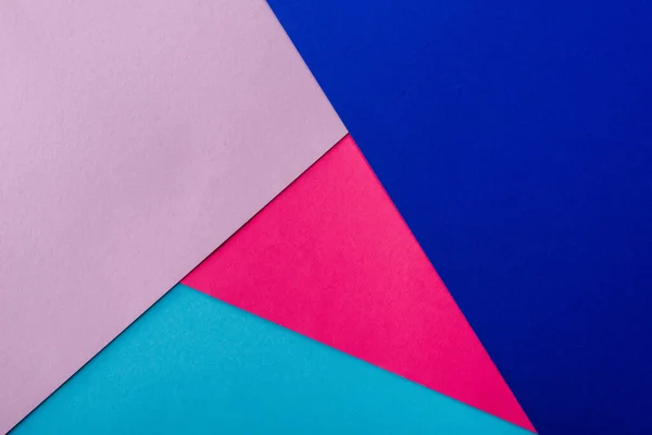 Sfondo Geometrico Astratto Con Carta Rosa Blu Viola — Foto Stock