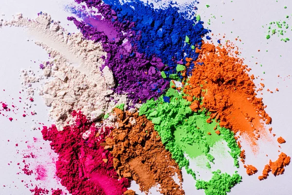 Close View Multicolored Eyeshadow Powder — Stock Photo, Image