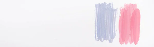 추상적 파란색 페인트 브러시 스트로크의 파노라마 — 스톡 사진