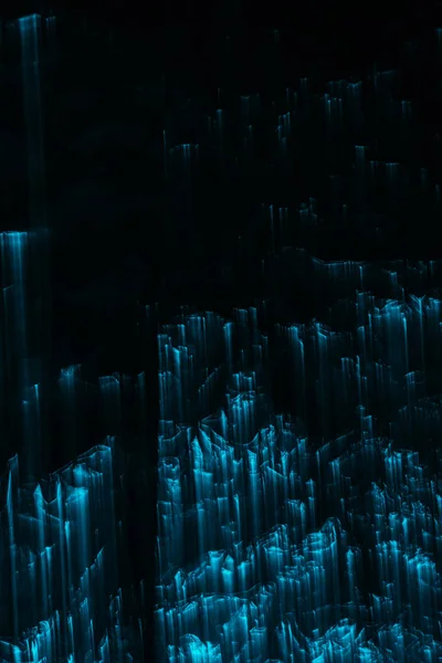 Abstract blue lights on black background — Stock Photo