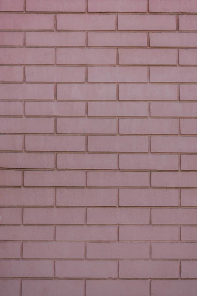 Full frame vista de parede de tijolo rosa texturizado fundo — Fotografia de Stock