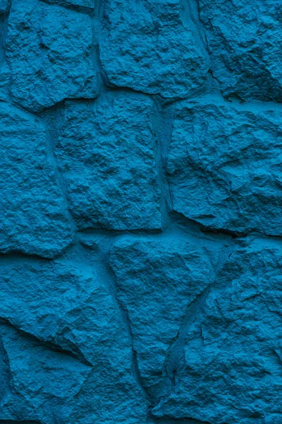 Immagine cornice completa di sfondo muro di pietra blu — Foto stock