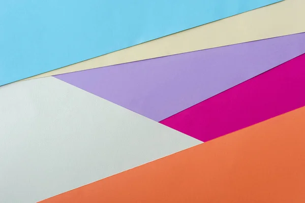 Fond géométrique abstrait avec papier coloré — Photo de stock