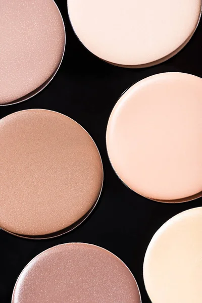 Vue rapprochée de la palette de contours beige — Photo de stock