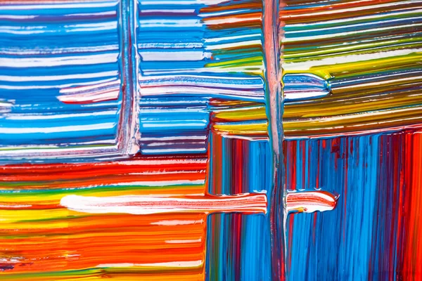 Abstract colorful background with paint brushstrokes — Stock Photo