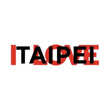 Taipei t-shirt baskı seviyorum