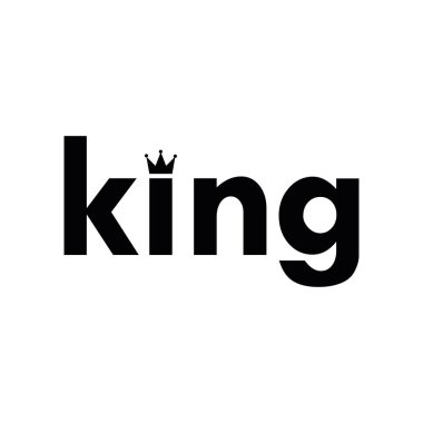 King Vector Design / Typography clipart