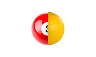 Bilardo ve voleybol topu