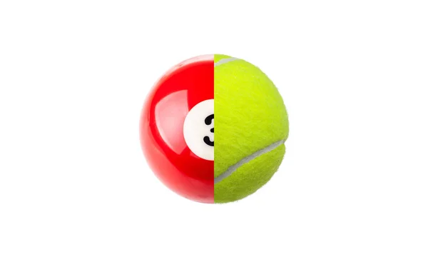 Biljard Och Tennis Boll — Stockfoto