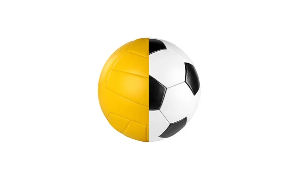 Piłka Siatkowa Piłki Nożnej — Zdjęcie stockowe