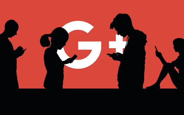 Junge Menschen nutzen soziale Medien — Stockbild Junge Menschen nutzen soziale Medien — Stockfoto