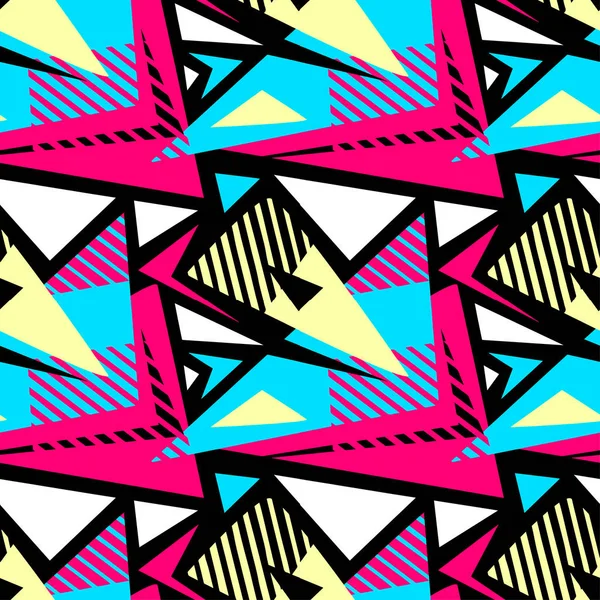 Abstracte Geometrische Naadloze Ruwe Grunge Patroon Moderne Ontwerpsjabloon Hipster Stijl — Stockvector