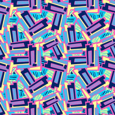 Geometrik eğik çizgiler grafiti Dikişsiz el el sanatları etkileyici mürekkep hipster desen. Grunge kentsel dinamik anlamlı parlak resim. Tekstil, konfeksiyon, kağıt ambalaj baskı.