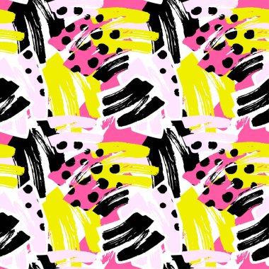 Geometrik eğik çizgiler grafiti Dikişsiz el el sanatları etkileyici mürekkep hipster desen. Grunge kentsel dinamik anlamlı parlak resim. Tekstil, konfeksiyon, kağıt ambalaj baskı.