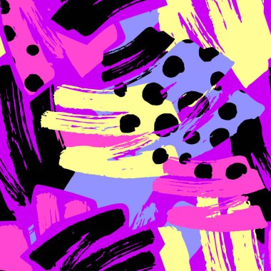 Geometrik eğik çizgiler grafiti Dikişsiz el el sanatları etkileyici mürekkep hipster desen. Grunge kentsel dinamik anlamlı parlak resim. Tekstil, konfeksiyon, kağıt ambalaj baskı.