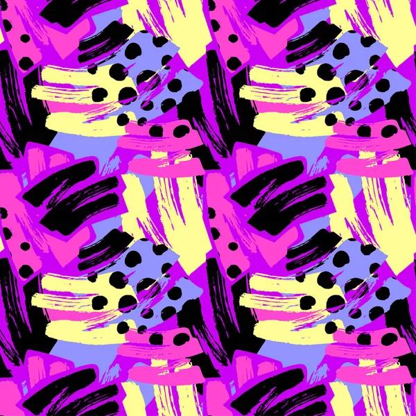 Geometrik eğik çizgiler grafiti Dikişsiz el el sanatları etkileyici mürekkep hipster desen. Grunge kentsel dinamik anlamlı parlak resim. Tekstil, konfeksiyon, kağıt ambalaj baskı.