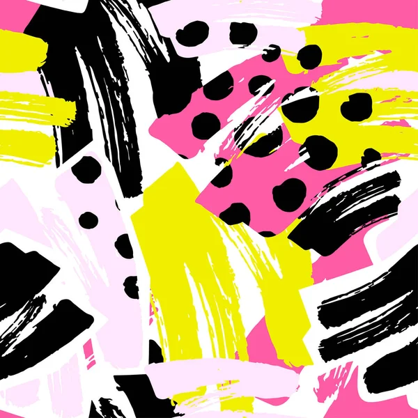 Geometrik eğik çizgiler grafiti Dikişsiz el el sanatları etkileyici mürekkep hipster desen. Grunge kentsel dinamik anlamlı parlak resim. Tekstil, konfeksiyon, kağıt ambalaj baskı.