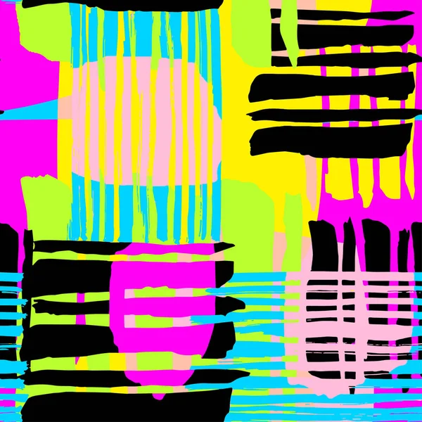Абстрактный Геометрический Узор Шероховатостей Современный Дизайн Хипстерский Гиперстиль Нарисованная Фактура — стоковый вектор