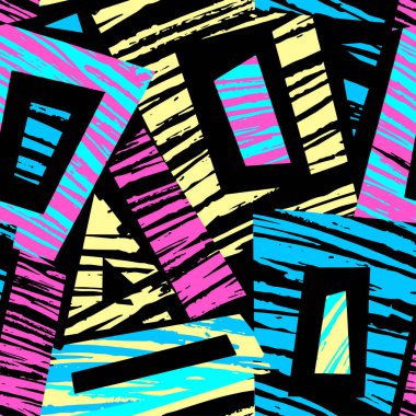 Sorunsuz brushpen doodle desen doku. Modaya uygun modern mürekkep sanatsal tasarım ile özgün ve benzersiz çizik, suluboya fotoğraflarda arka plan için bir logo, kartları, davetiyeleri, posterler, afişler.