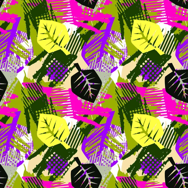 Diseño Superficial Abstracto Sin Costuras Patrón Grunge Áspero Plantilla Diseño — Vector de stock