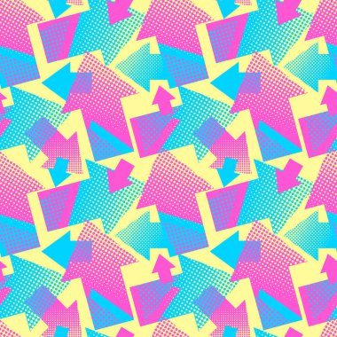 Oklar kesintisiz geometrik trendy desen. Tekstil mürekkep fırça darbeleri dinamik tasarım doodle grunge doku tarzı. Spor giyim, ambalaj kağıdı, giyim için kentsel baskı