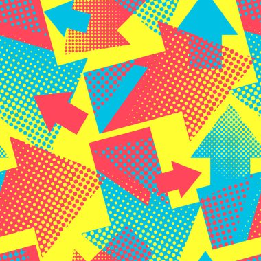 Oklar kesintisiz geometrik trendy desen. Tekstil mürekkep fırça darbeleri dinamik tasarım doodle grunge doku tarzı. Spor giyim, ambalaj kağıdı, giyim için kentsel baskı