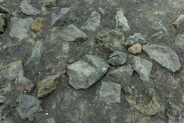 Fundo de pedras de Lava de um vulcão Etna — Fotografia de Stock