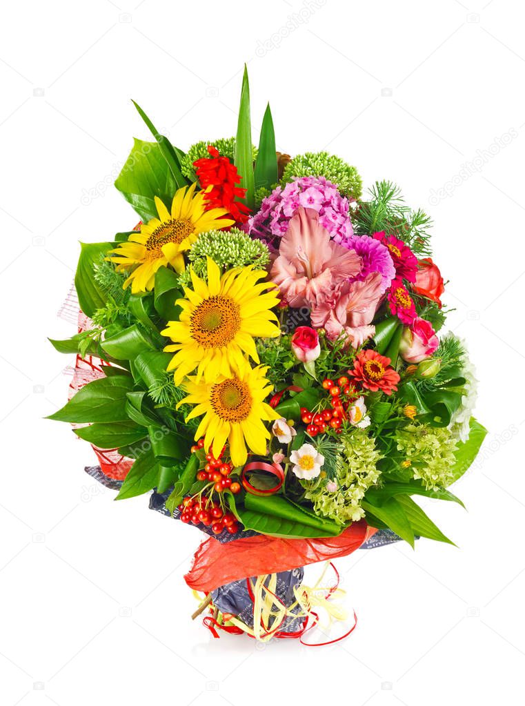 Beautiful bouquet with fresh flower.