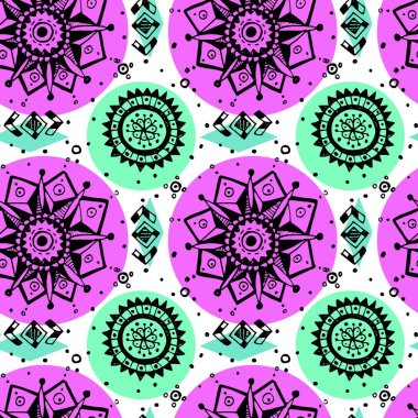 Boho stil grafik öğeleri. Güzel elle çizilmiş illüstrasyon.