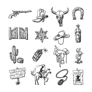 Vahşi Batı illüstrasyon