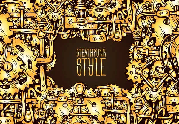 Stylu steampunk, rysunek. — Wektor stockowy