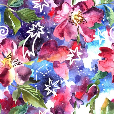 Suluboya resim alanı el çekilmiş.